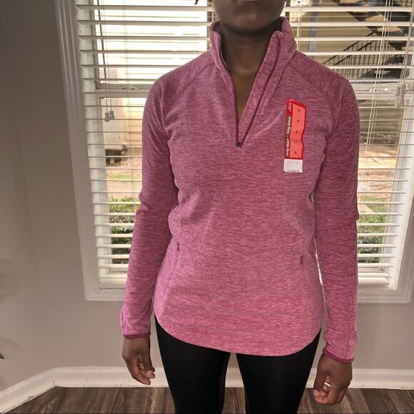 2/$30 BCG Red Plum Microfleece Pullover 1/4 zip Jacket - Picture 7 of 13